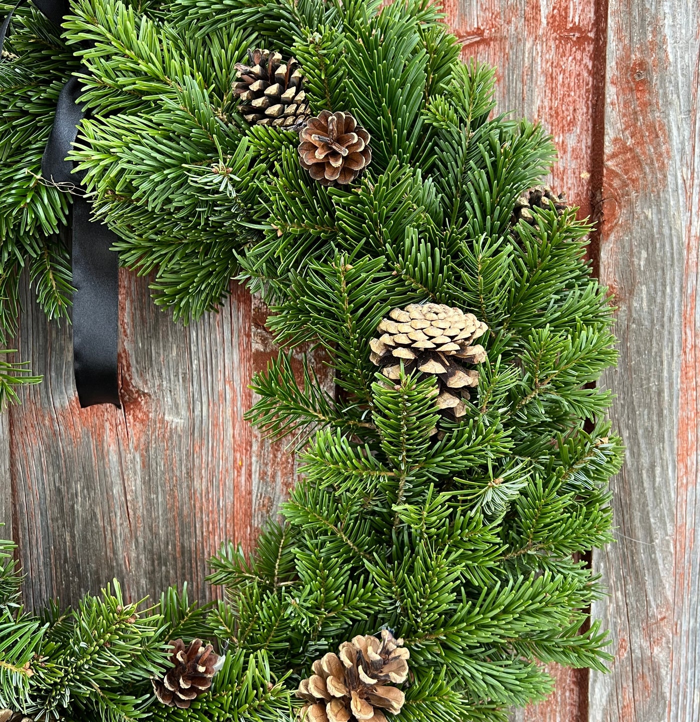 Håndlaget julekrans