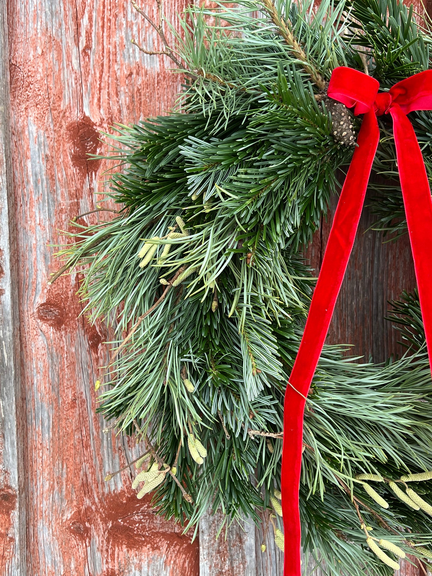 Håndlaget julekrans